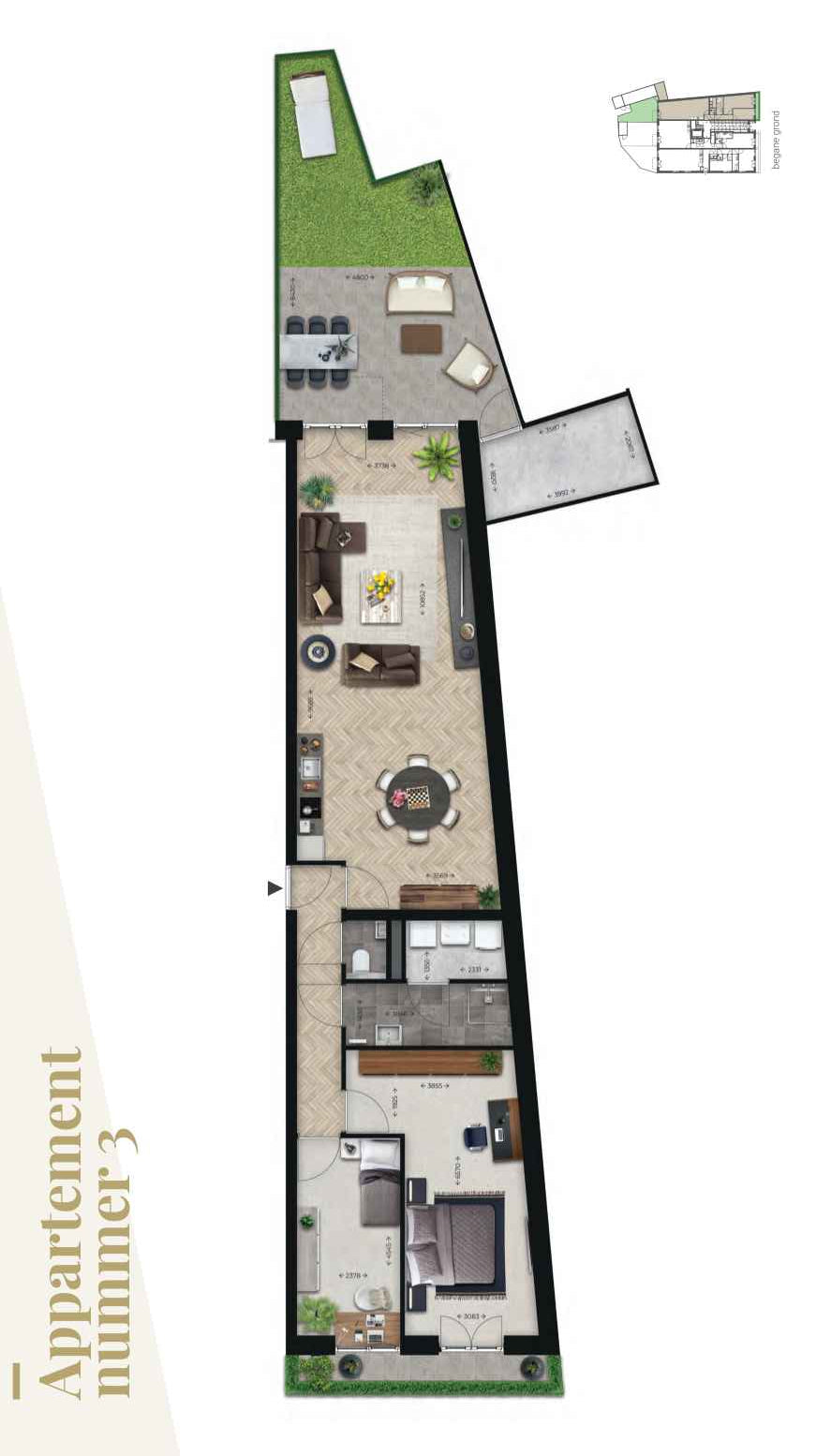 Appartement 3 | 't Laar Heeze | Nieuwbouw schilderwerk | Schilder Heeze