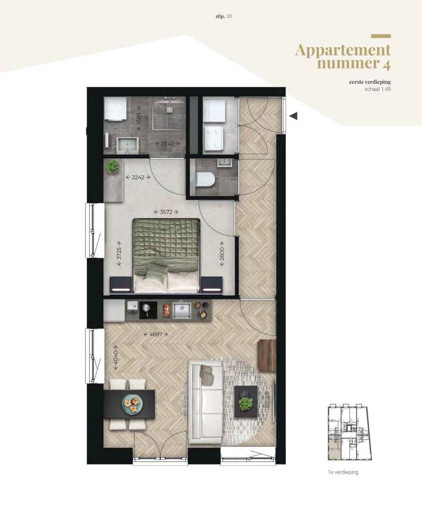 Appartement 4 | 't Laar Heeze | Nieuwbouw schilderwerk | Schilder Heeze