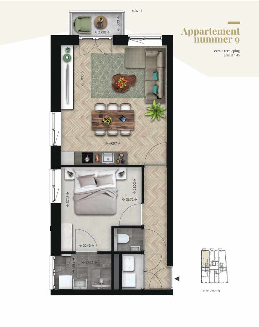 Appartement 9 | 't Laar Heeze | Nieuwbouw schilderwerk | Schilder Heeze