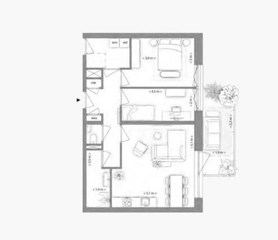 Type K appartement | Kavels 3.1.7, 3.2.7, 3.3.7, 3.4.7 | Nieuw Bergen Eindhoven | Gebouw: BLUE | Nieuwbouw schilderwerk | Schilder Eindhoven