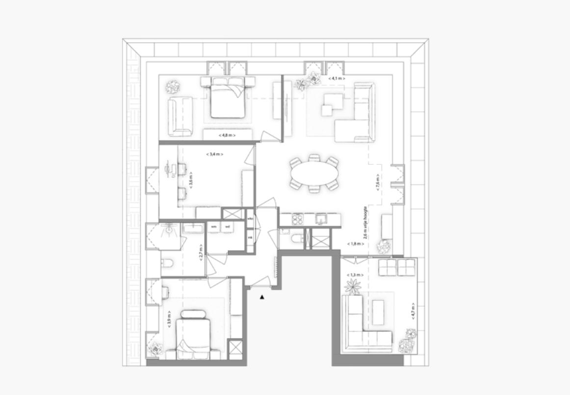 Type M appartement | Kavel 3.5.3 | Nieuw Bergen Eindhoven | Gebouw: BLUE | Nieuwbouw schilderwerk | Schilder Eindhoven