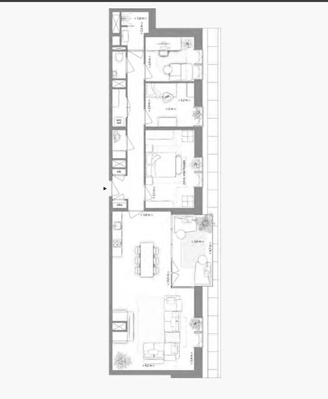 Type M appartement | Kavel 3.5.4 | Nieuw Bergen Eindhoven | Gebouw: BLUE | Nieuwbouw schilderwerk | Schilder Eindhoven