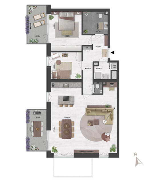 Blok B2 appartementen | Bouwnummer 64 | De poort van Deurne | Nieuwbouw schilderwerk | Schilder Deurne