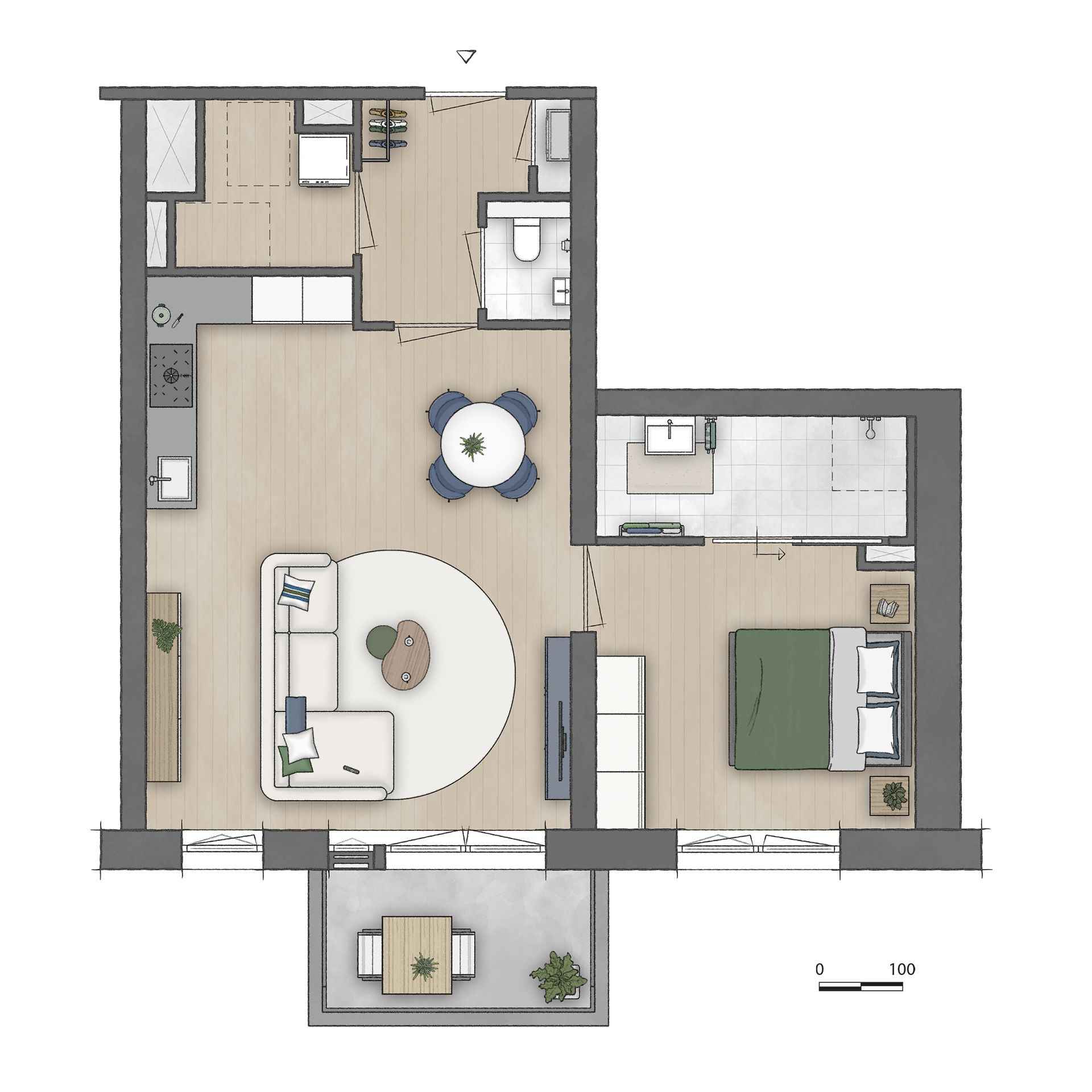 Type D1 appartement | Bouwnummer C0.01 | Genderkwartier Veldhoven | Gebouw: SONATE | Nieuwbouw schilderwerk | Schilder Veldhoven