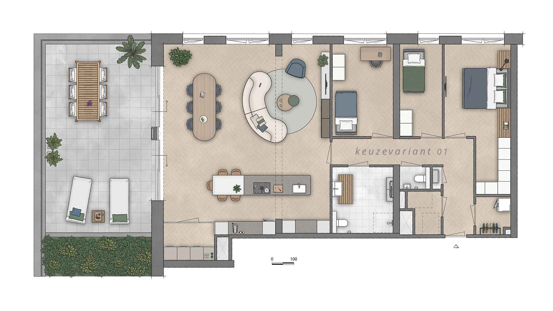 Type E appartement | Bouwnummer C5.03 | Genderkwartier Veldhoven | Gebouw: SONATE | Nieuwbouw schilderwerk | Schilder Veldhoven