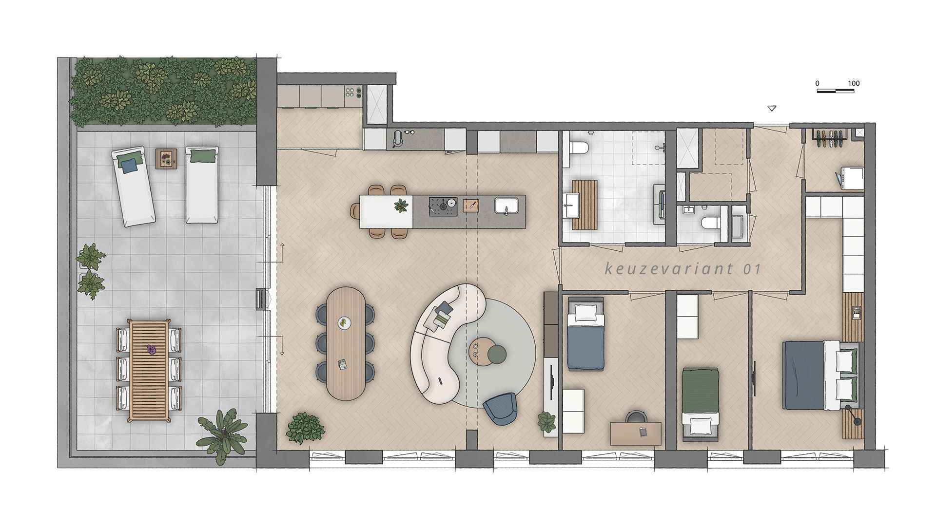 Type Esp appartement | Bouwnummer C5.02 | Genderkwartier Veldhoven | Gebouw: SONATE | Nieuwbouw schilderwerk | Schilder Veldhoven