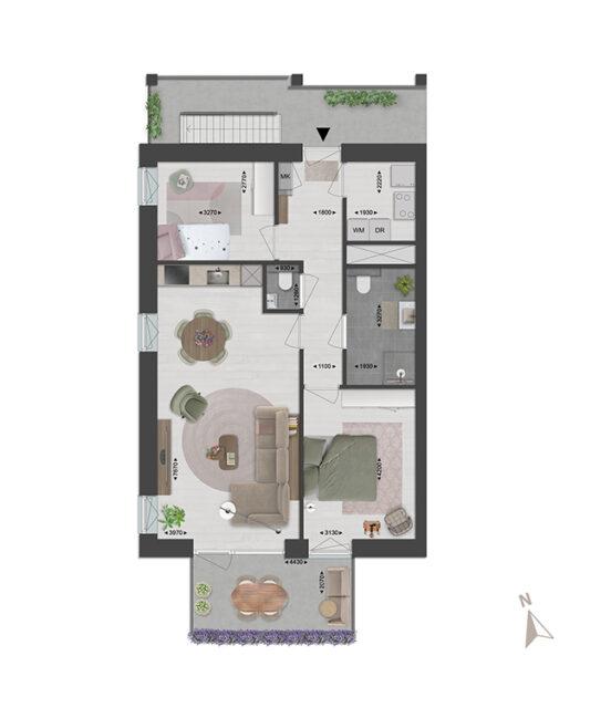 Blok B1 appartementen | Bouwnummers 44, 48, 52, 56, 60 | De poort van Deurne | Nieuwbouw schilderwerk | Schilder Deurne