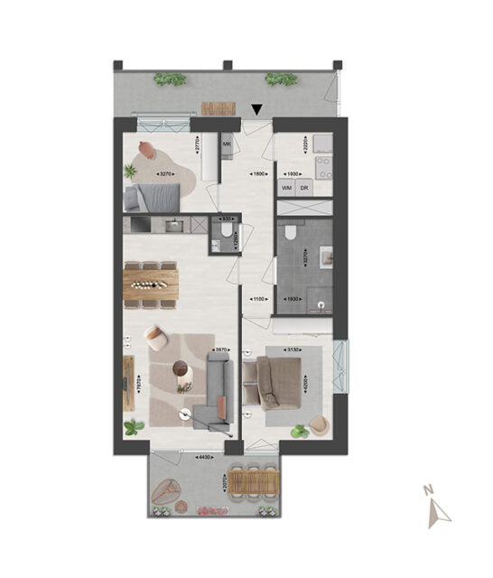 Blok B1 appartementen | Bouwnummers 47, 51, 55, 59, 63 | De poort van Deurne | Nieuwbouw schilderwerk | Schilder Deurne