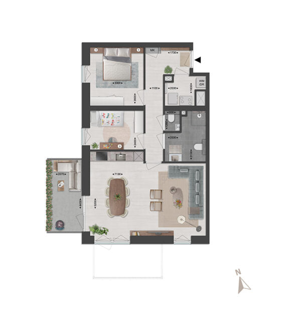 Blok B2 appartementen | Bouwnummers 67, 71, 75, 79, 83 | De poort van Deurne | Nieuwbouw schilderwerk | Schilder Deurne
