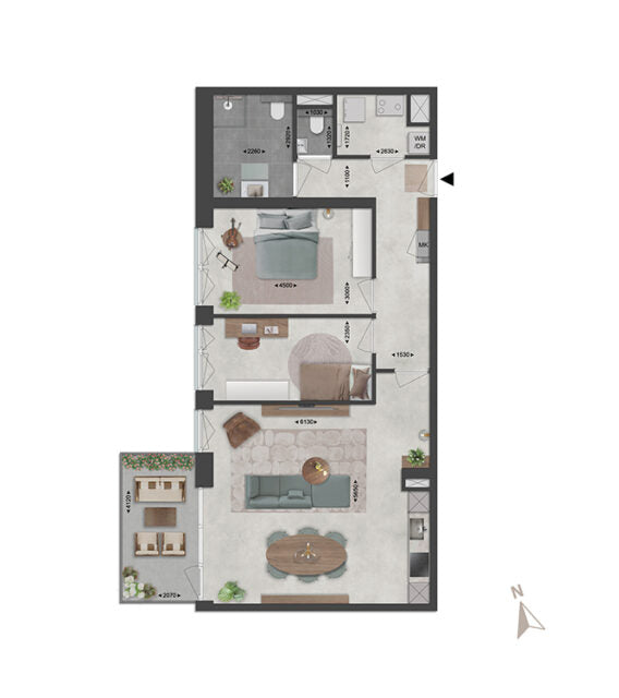 Blok B2 appartementen | Bouwnummers 68, 72, 76, 80, 84 | De poort van Deurne | Nieuwbouw schilderwerk | Schilder Deurne