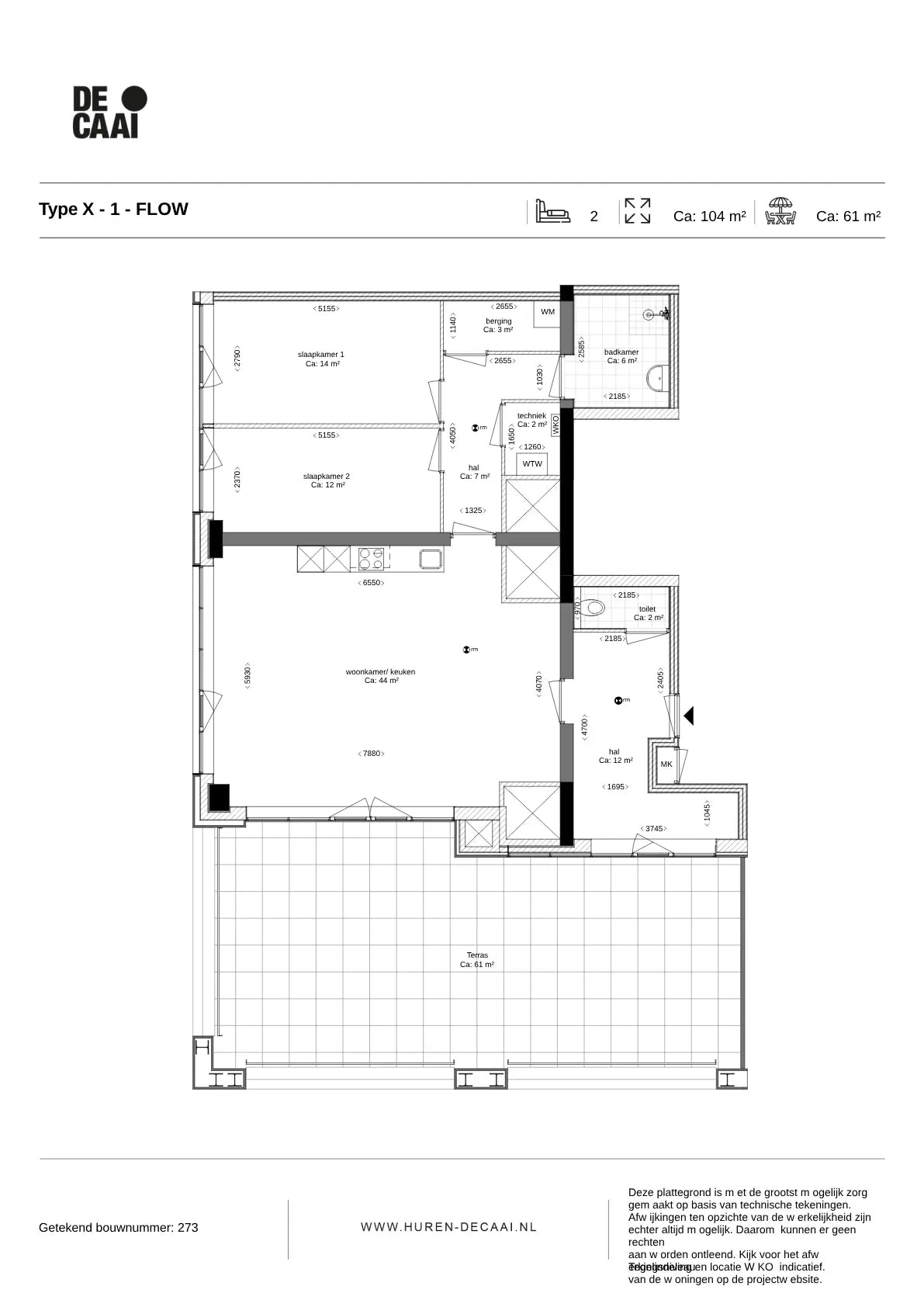 TYPE X - 1 - 2 - 3 appartement | De Caai Eindhoven | Gebouw: FLOW | Nieuwbouw schilderwerk | Schilder Eindhoven