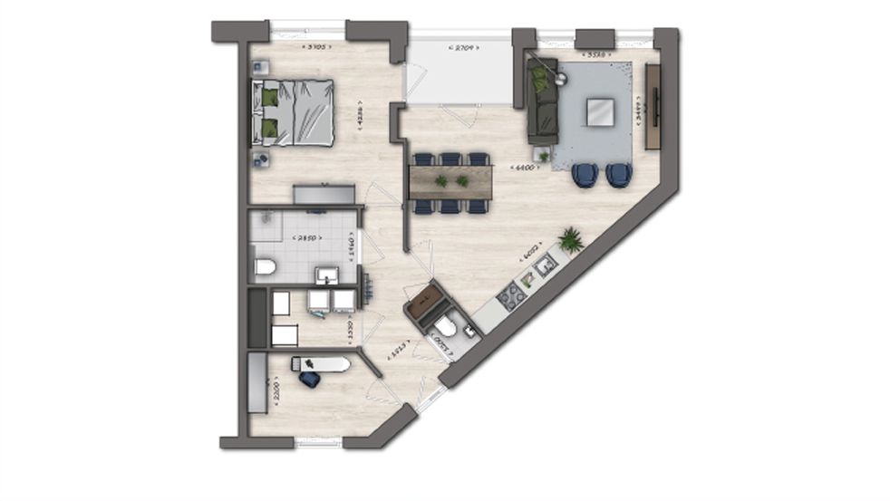 TYPE 6 appartement | Entrada Geldrop | Kavels 0.6, 1.6,2.6 &3.6 | Nieuwbouw schilderwerk | Schilder Geldrop