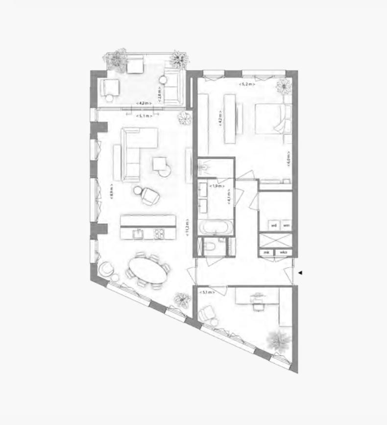 Type A appartement | Kavel 1.1.1 | Nieuw Bergen Eindhoven | Gebouw: INDIGO | Nieuwbouw schilderwerk | Schilder Eindhoven