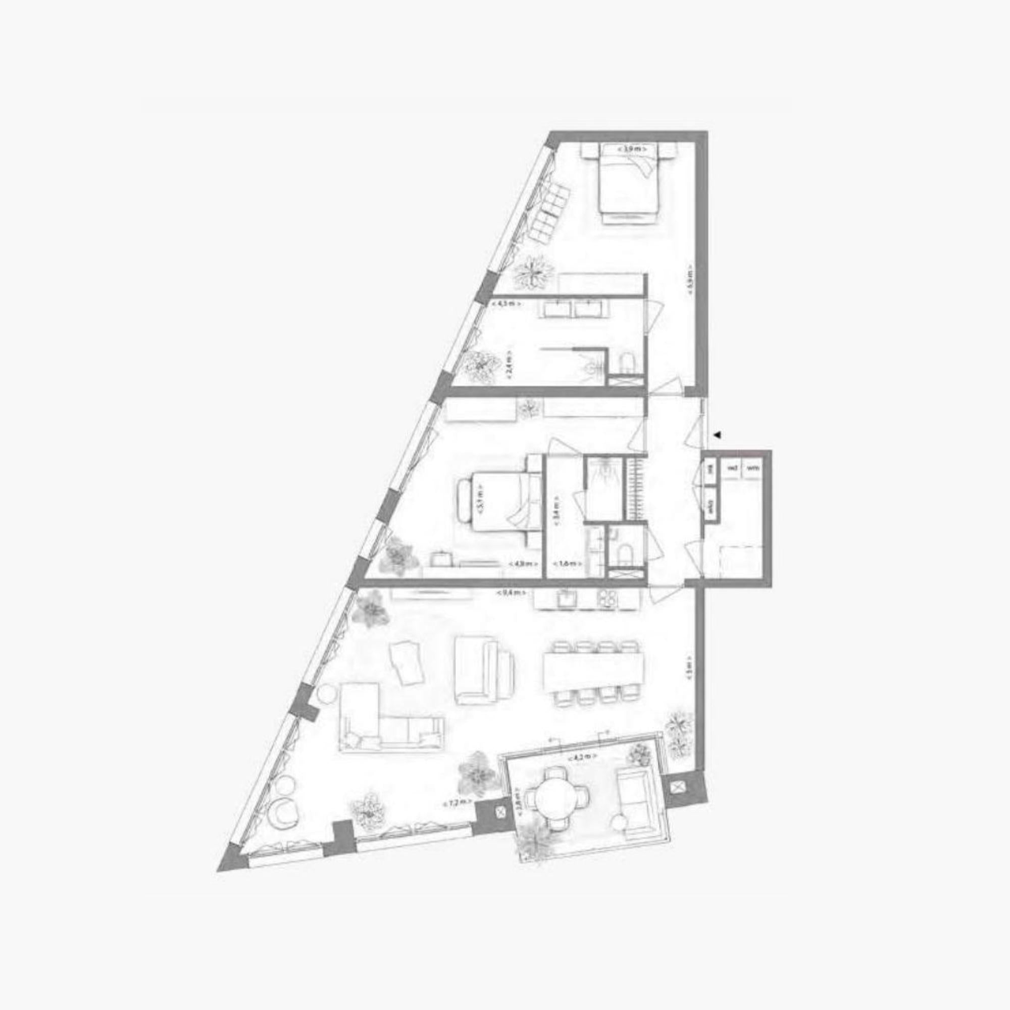 Type B appartement | Kavel 1.2.3 | Nieuw Bergen Eindhoven | Gebouw: INDIGO | Nieuwbouw schilderwerk | Schilder Eindhoven