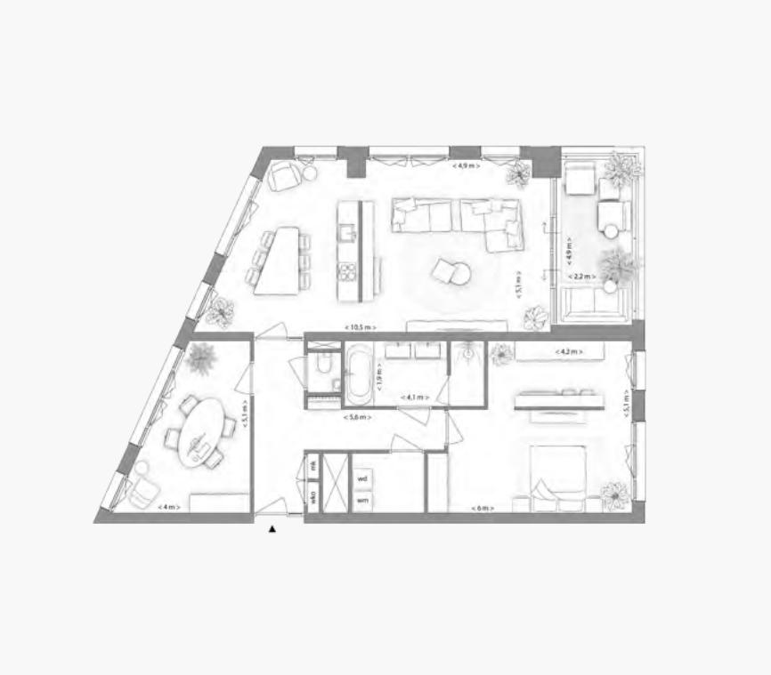 Type A appartement | Kavel 1.3.1 | Nieuw Bergen Eindhoven | Gebouw: INDIGO | Nieuwbouw schilderwerk | Schilder Eindhoven