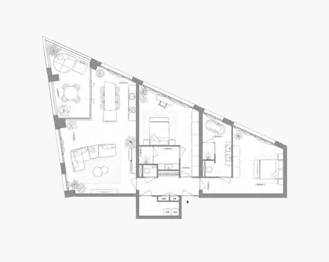 Type B appartement | Kavel 1.3.3 | Nieuw Bergen Eindhoven | Gebouw: INDIGO | Nieuwbouw schilderwerk | Schilder Eindhoven