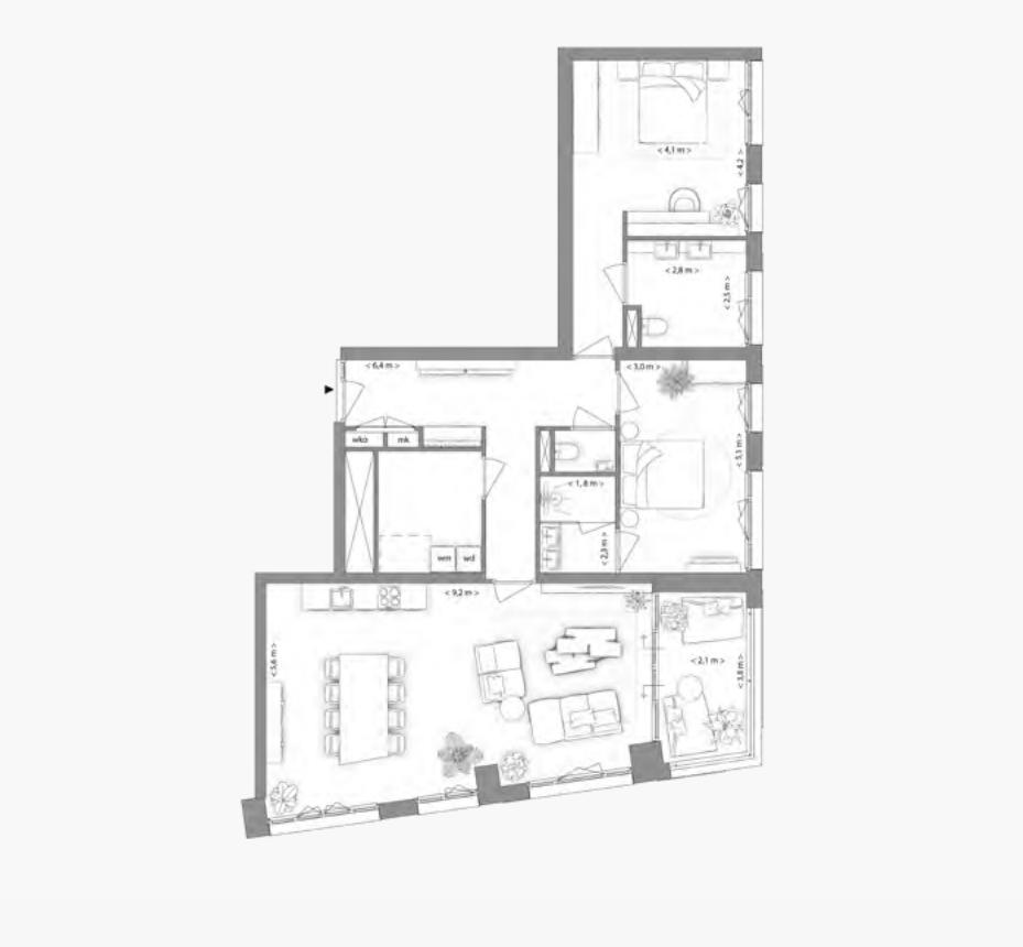 Type A appartement | Kavel 1.4.2 | Nieuw Bergen Eindhoven | Gebouw: INDIGO | Nieuwbouw schilderwerk | Schilder Eindhoven