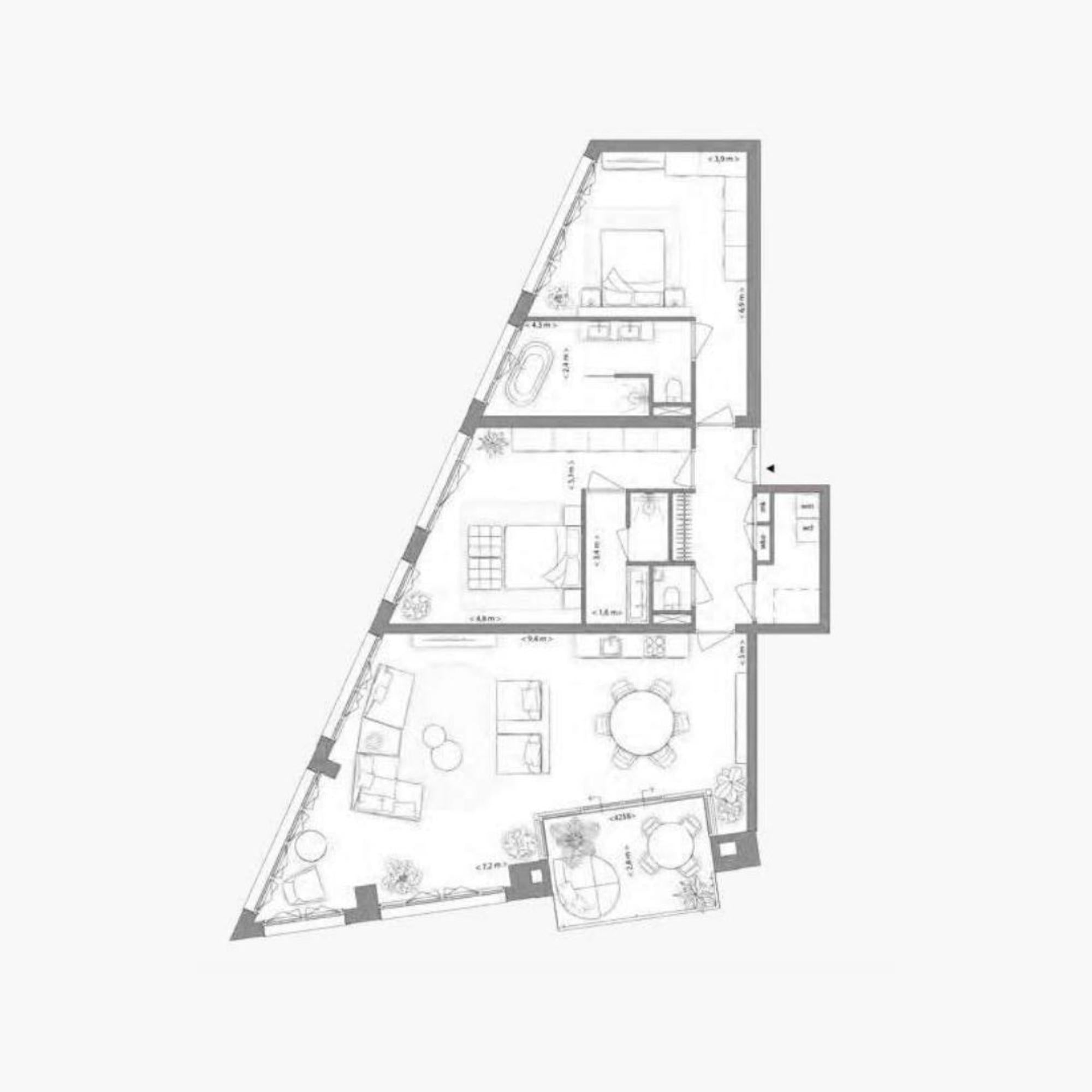 Type B appartement | Kavel 1.4.3 | Nieuw Bergen Eindhoven | Gebouw: INDIGO | Nieuwbouw schilderwerk | Schilder Eindhoven
