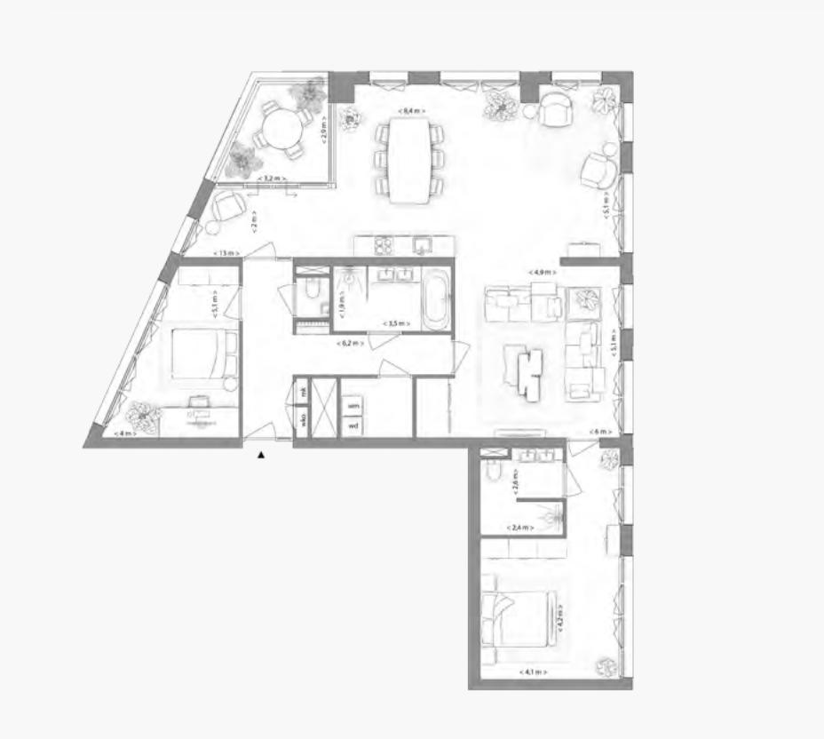 Type C appartement | Kavel 1.6.1 | Nieuw Bergen Eindhoven | Gebouw: INDIGO | Nieuwbouw schilderwerk | Schilder Eindhoven