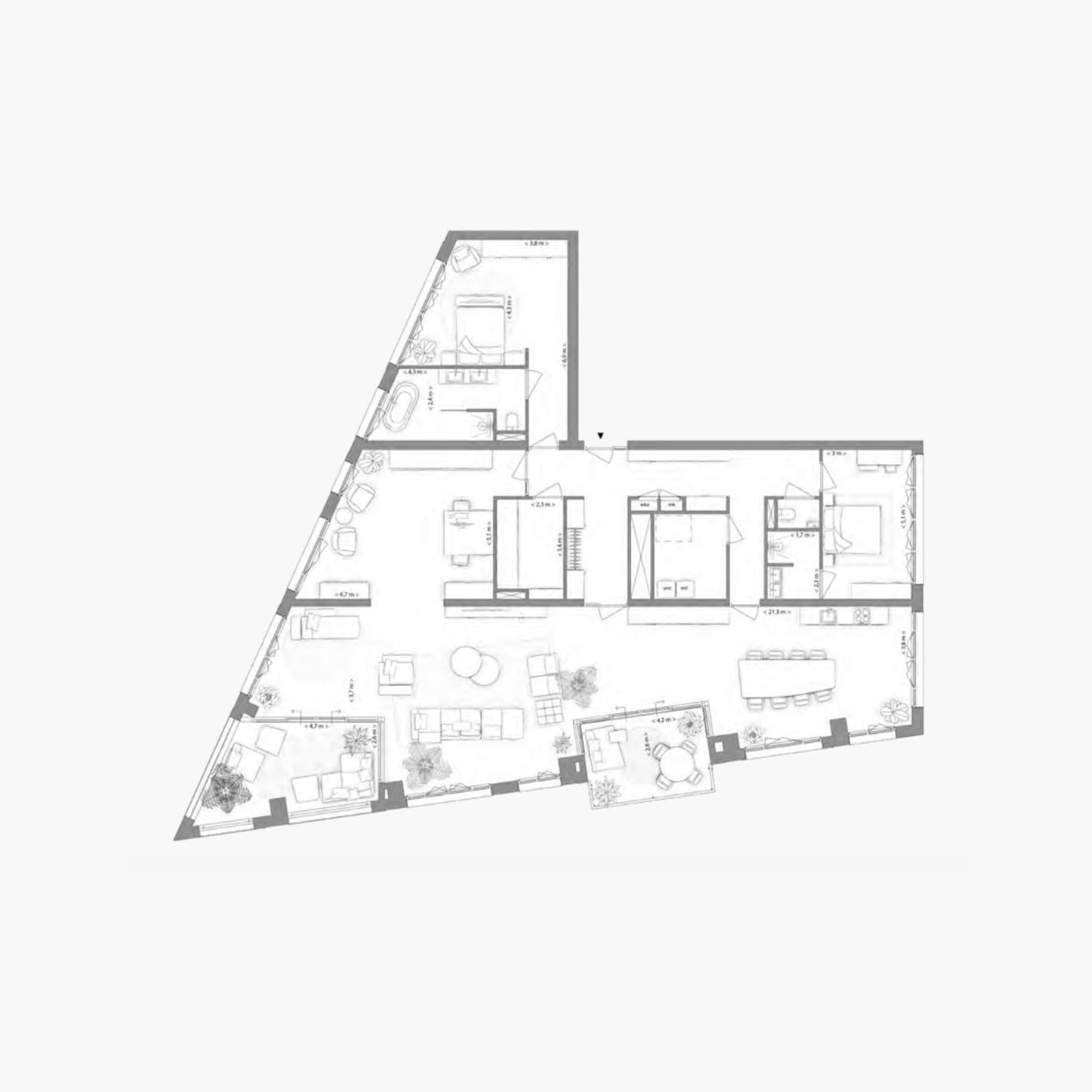 Type D appartement | Kavel 1.7.2 | Nieuw Bergen Eindhoven | Gebouw: INDIGO | Nieuwbouw schilderwerk | Schilder Eindhoven