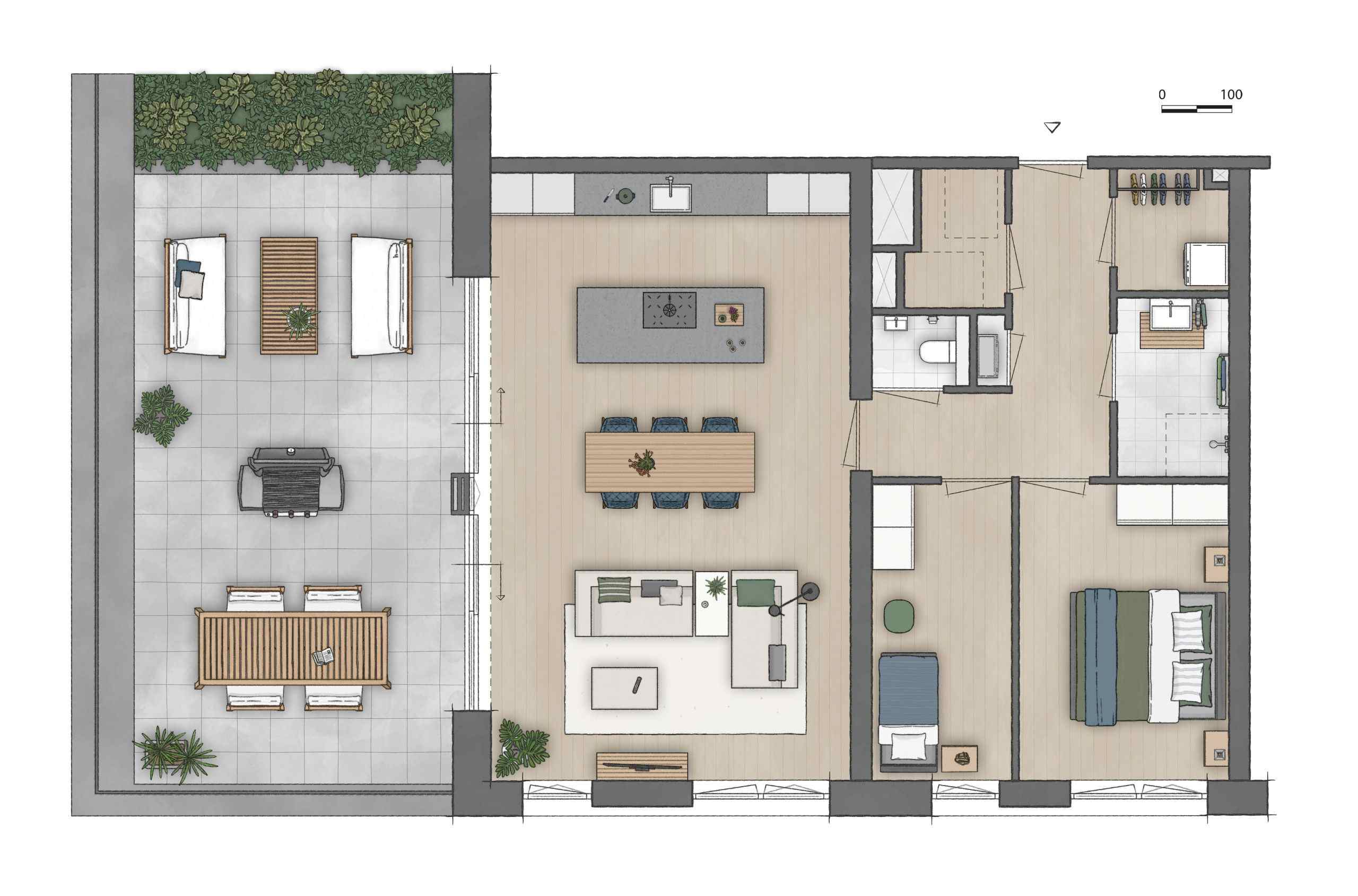 Type A1sp appartement | Bouwnummer C6.02 | Genderkwartier Veldhoven | Gebouw: SONATE | Nieuwbouw schilderwerk | Schilder Veldhoven