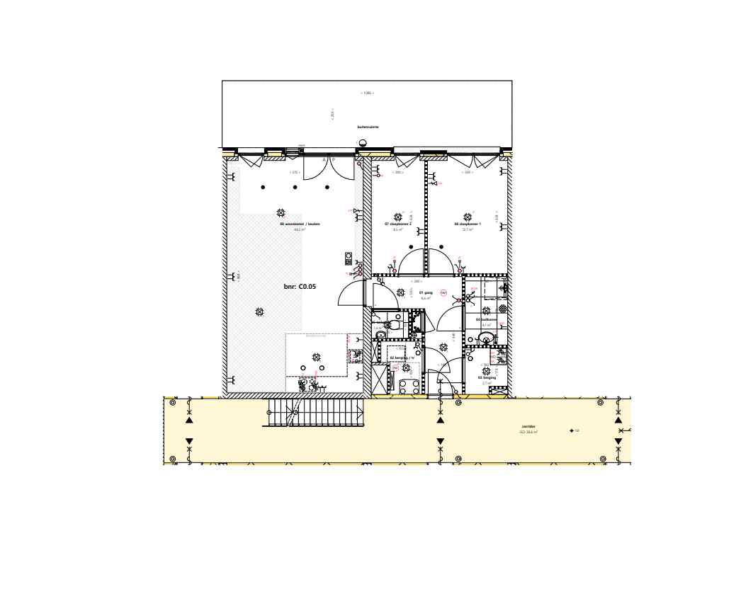 Type A appartement | Bouwnummers C0.05, C1.05, C2.05, C3.05, C4.05 | Genderkwartier Veldhoven | Gebouw: SONATE | Nieuwbouw schilderwerk | Schilder Veldhoven