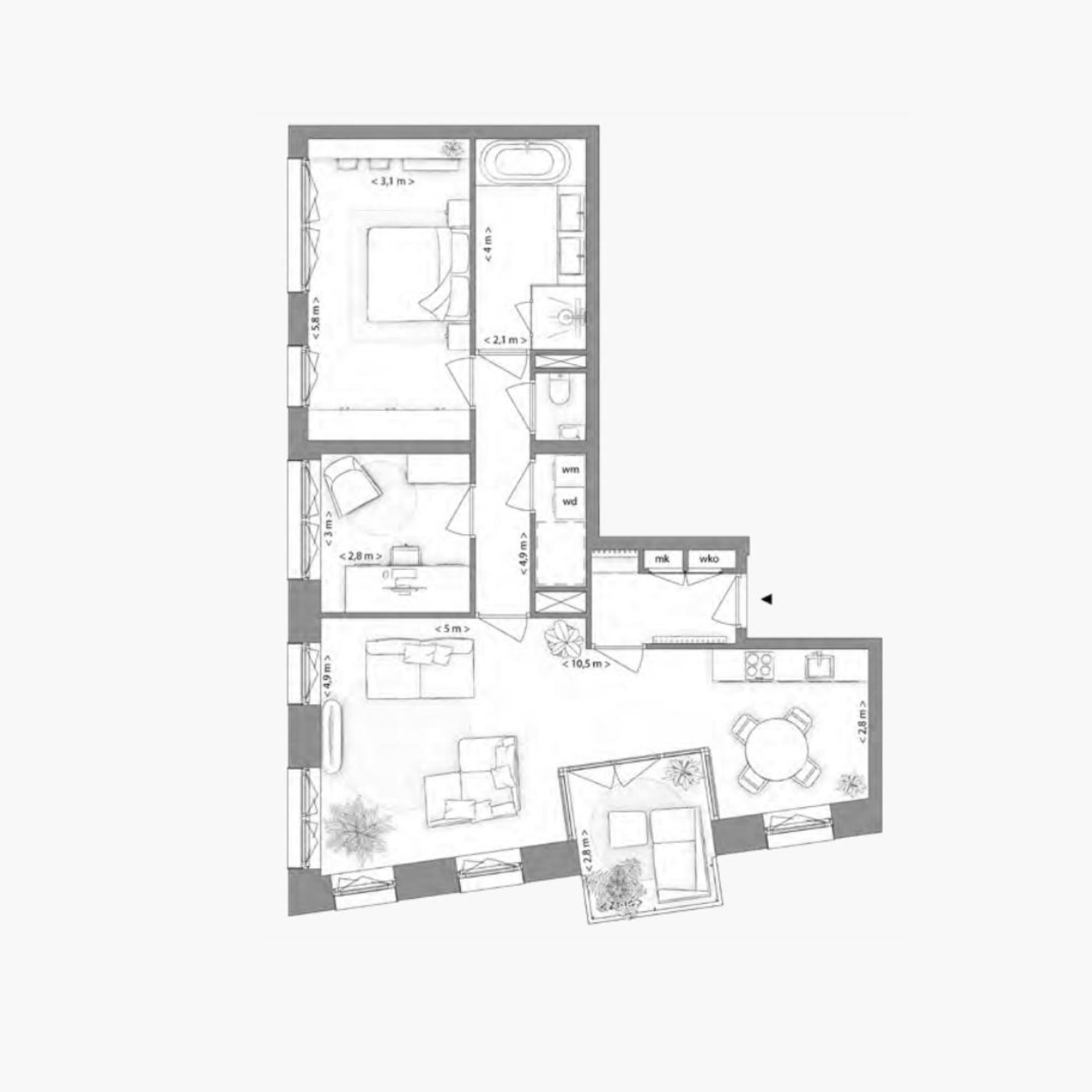 Type G appartement | Kavel 2.1.4 | Nieuw Bergen Eindhoven | Gebouw: VIOLET | Nieuwbouw schilderwerk | Schilder Eindhoven