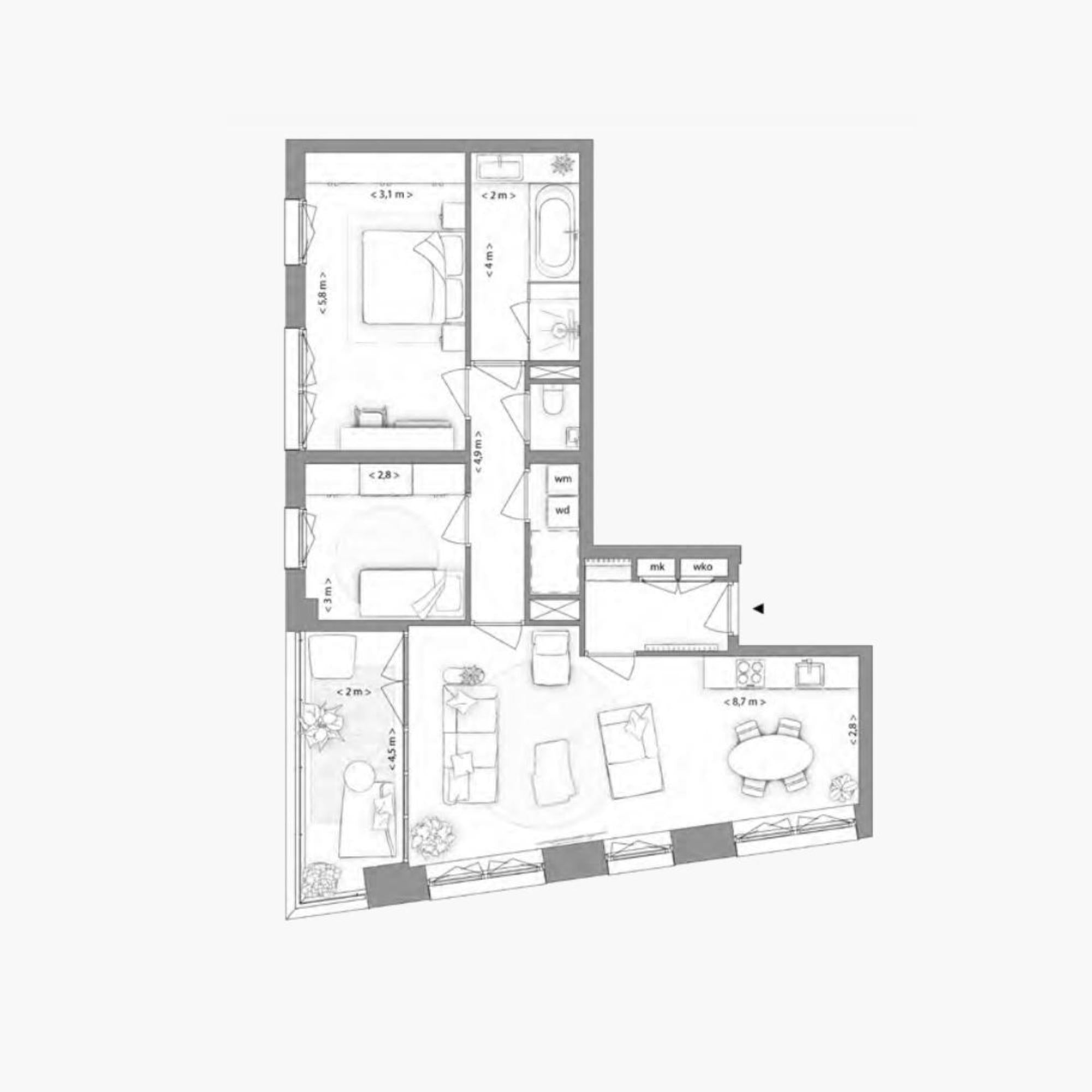 Type G appartement | Kavel 2.4.4 | Nieuw Bergen Eindhoven | Gebouw: VIOLET | Nieuwbouw schilderwerk | Schilder Eindhoven