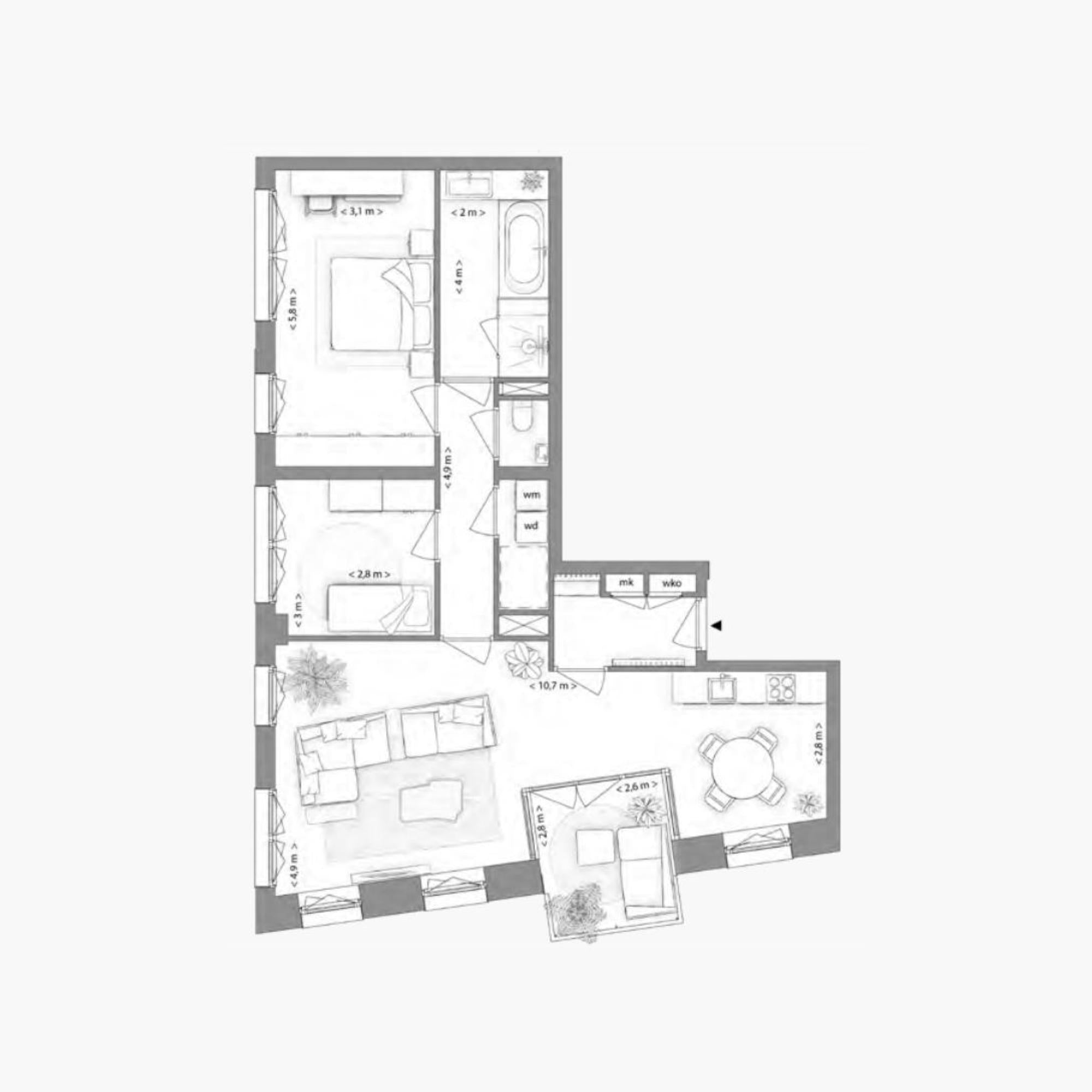Type G appartement | Kavel 2.5.4 | Nieuw Bergen Eindhoven | Gebouw: VIOLET | Nieuwbouw schilderwerk | Schilder Eindhoven