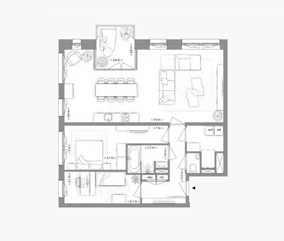 Type H appartement | Kavel 2.1.1 | Nieuw Bergen Eindhoven | Gebouw: VIOLET | Nieuwbouw schilderwerk | Schilder Eindhoven