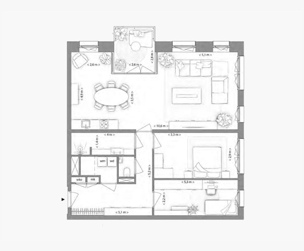 Type H appartement | Kavel 2.1.2 | Nieuw Bergen Eindhoven | Gebouw: VIOLET | Nieuwbouw schilderwerk | Schilder Eindhoven