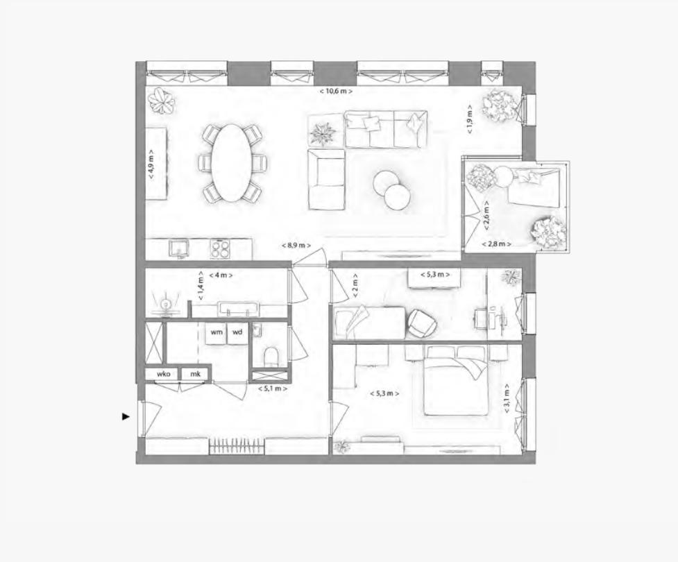 Type H appartement | Kavel 2.2.2 | Nieuw Bergen Eindhoven | Gebouw: VIOLET | Nieuwbouw schilderwerk | Schilder Eindhoven