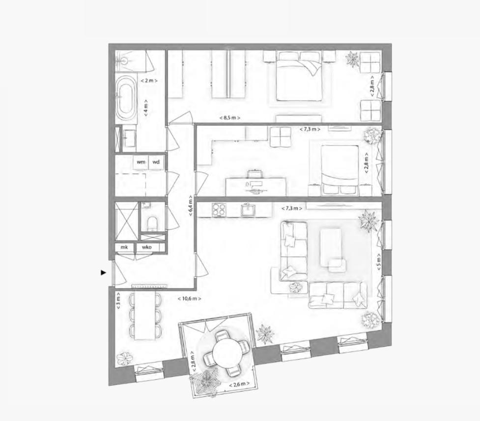 Type H appartement | Kavel 2.2.3 | Nieuw Bergen Eindhoven | Gebouw: VIOLET | Nieuwbouw schilderwerk | Schilder Eindhoven