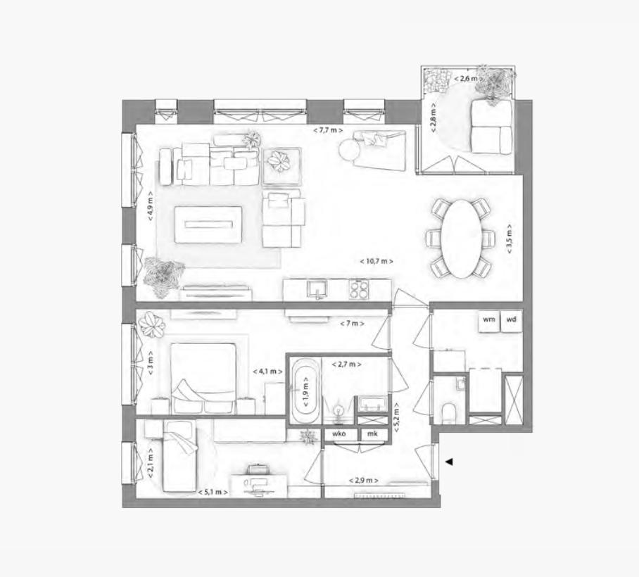 Type H appartement | Kavel 2.3.1 | Nieuw Bergen Eindhoven | Gebouw: VIOLET | Nieuwbouw schilderwerk | Schilder Eindhoven