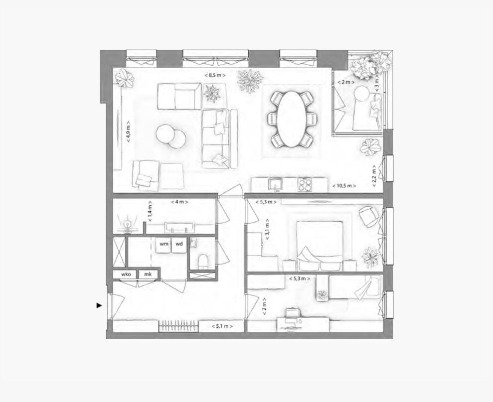 Type H appartement | Kavel 2.3.2 | Nieuw Bergen Eindhoven | Gebouw: VIOLET | Nieuwbouw schilderwerk | Schilder Eindhoven