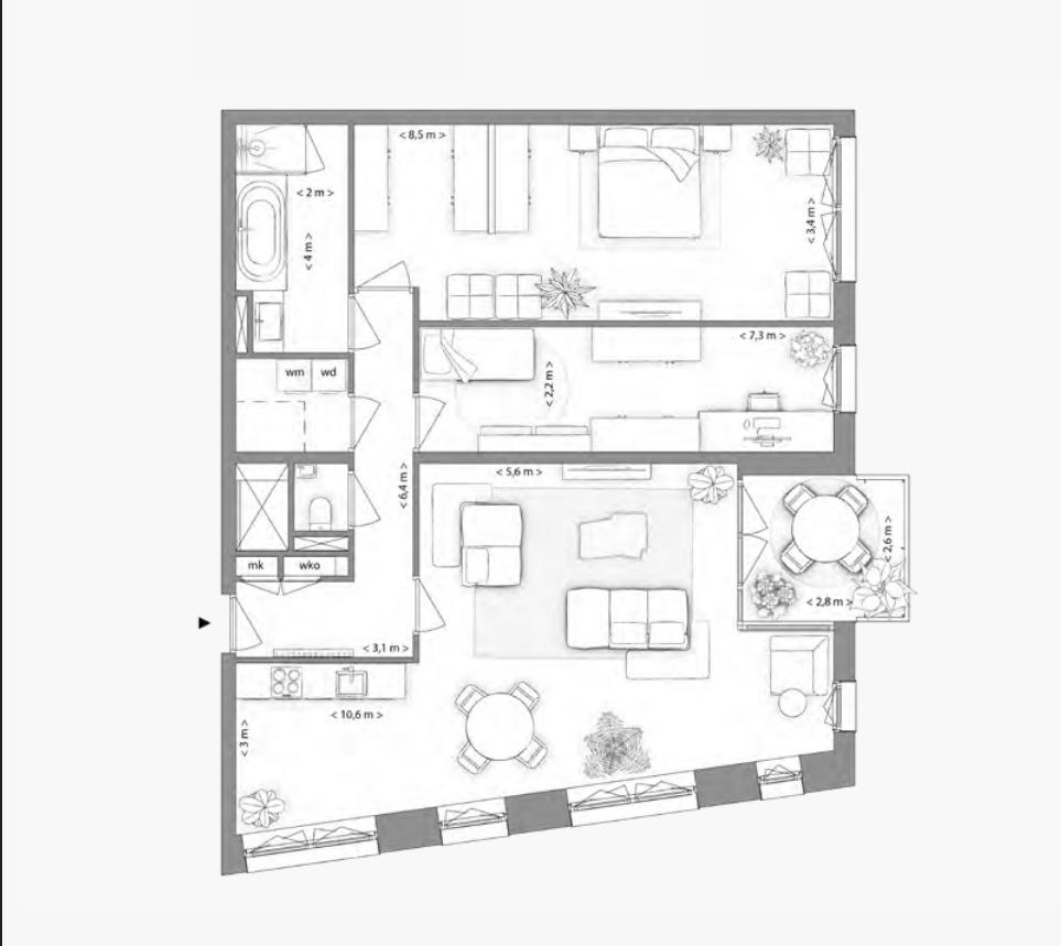 Type H appartement | Kavel 2.3.3 | Nieuw Bergen Eindhoven | Gebouw: VIOLET | Nieuwbouw schilderwerk | Schilder Eindhoven