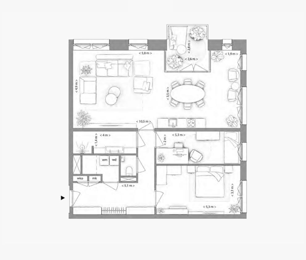Type H appartement | Kavel 2.4.2 | Nieuw Bergen Eindhoven | Gebouw: VIOLET | Nieuwbouw schilderwerk | Schilder Eindhoven