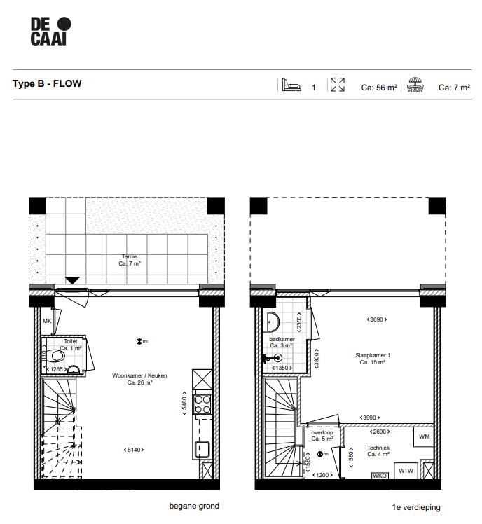 TYPE B appartement | De Caai Eindhoven | Gebouw: FLOW | Nieuwbouw schilderwerk | Schilder Eindhoven