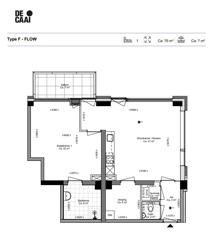 TYPE F appartement | De Caai Eindhoven | Gebouw: FLOW | Nieuwbouw schilderwerk | Schilder Eindhoven