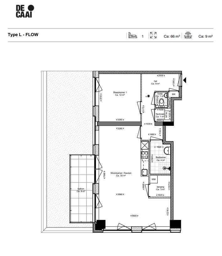 TYPE L appartement | De Caai Eindhoven | Gebouw: FLOW | Nieuwbouw schilderwerk | Schilder Eindhoven