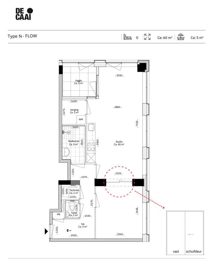 TYPE N appartement | De Caai Eindhoven | Gebouw: FLOW | Nieuwbouw schilderwerk | Schilder Eindhoven