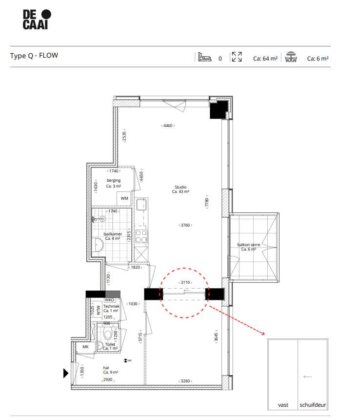 TYPE Q appartement | De Caai Eindhoven | Gebouw: FLOW | Nieuwbouw schilderwerk | Schilder Eindhoven