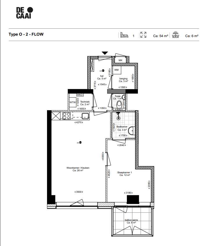 TYPE O appartement | De Caai Eindhoven | Gebouw: FLOW | Nieuwbouw schilderwerk | Schilder Eindhoven