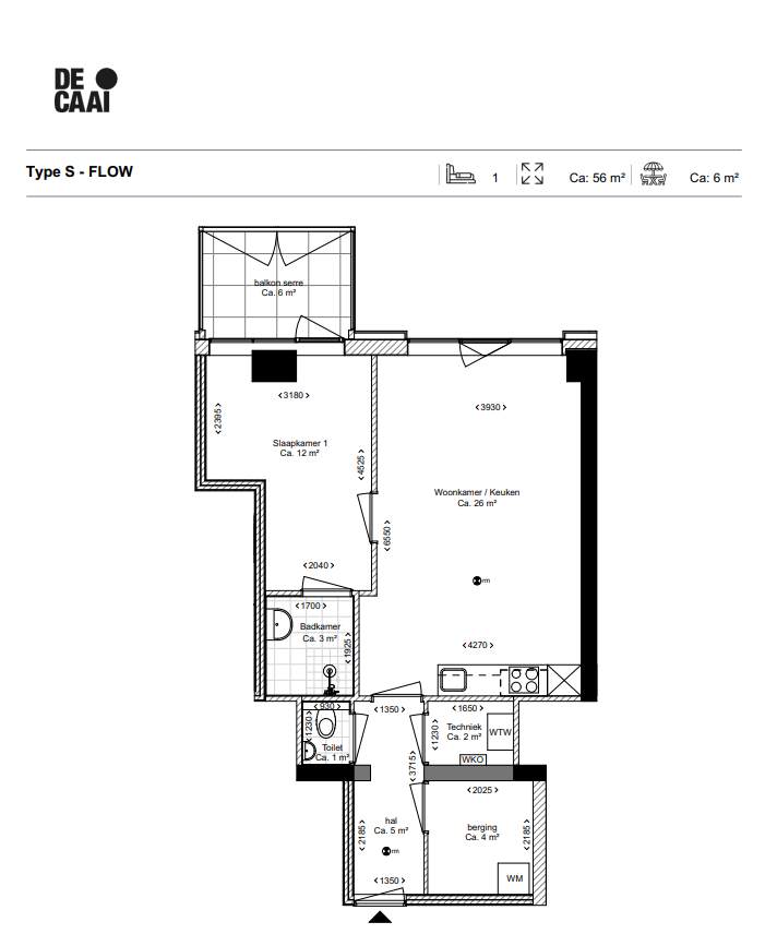 TYPE S appartement | De Caai Eindhoven | Gebouw: FLOW | Nieuwbouw schilderwerk | Schilder Eindhoven