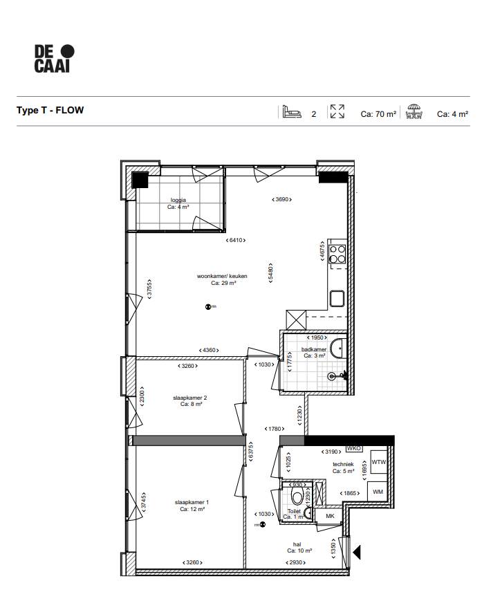 TYPE T appartement | De Caai Eindhoven | Gebouw: FLOW | Nieuwbouw schilderwerk | Schilder Eindhoven