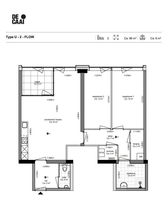 TYPE U - 1 - 2 appartement | De Caai Eindhoven | Gebouw: FLOW | Nieuwbouw schilderwerk | Schilder Eindhoven