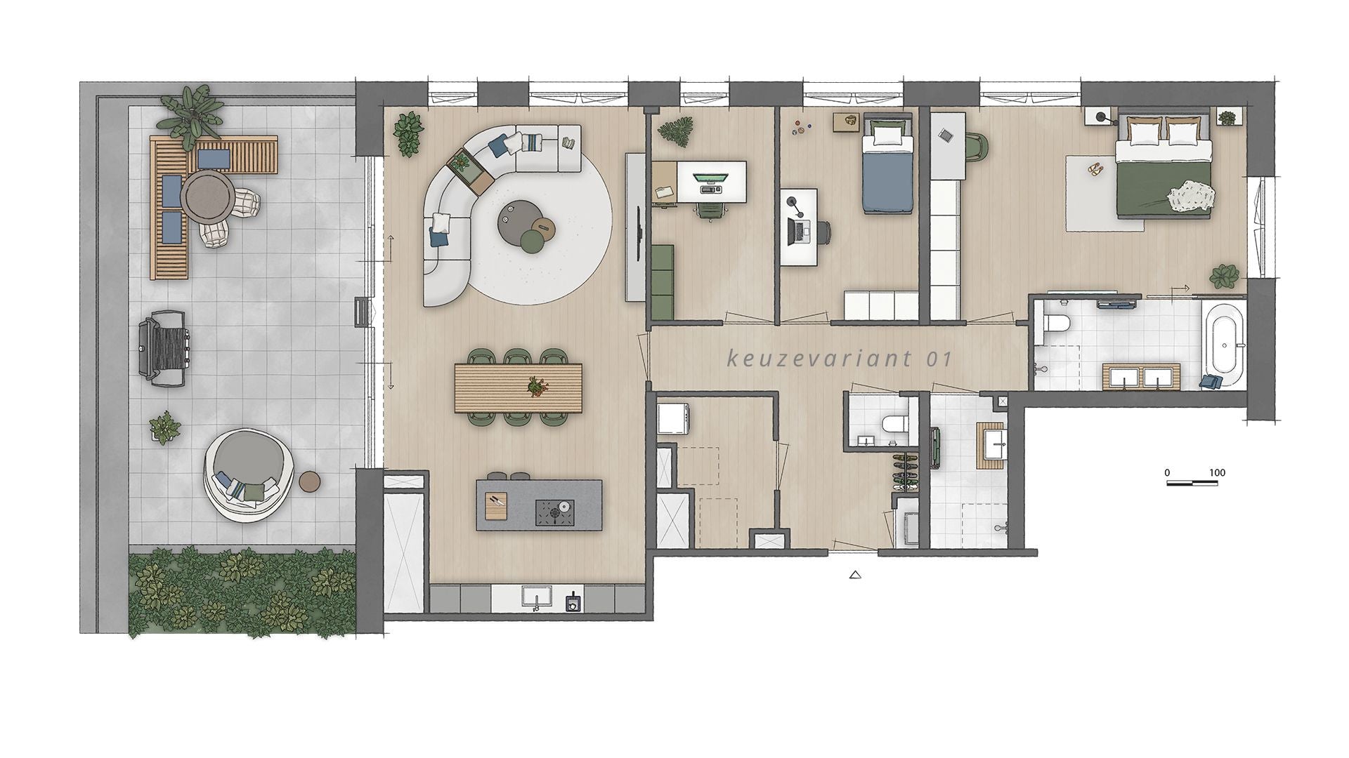 Type G appartement | Bouwnummer C7.02 | Genderkwartier Veldhoven | Gebouw: SONATE | Nieuwbouw schilderwerk | Schilder Veldhoven