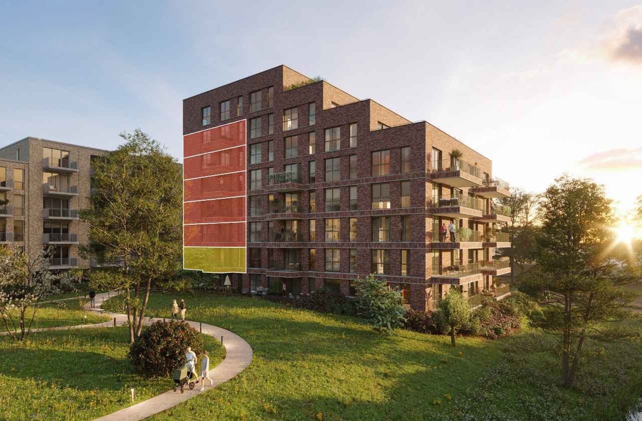 Type C appartement | Bouwnummers C1.06, C2.06, C3.06, C4.06, C5.04, C6.04 | Genderkwartier Veldhoven | Gebouw: SONATE | Nieuwbouw schilderwerk | Schilder Veldhoven