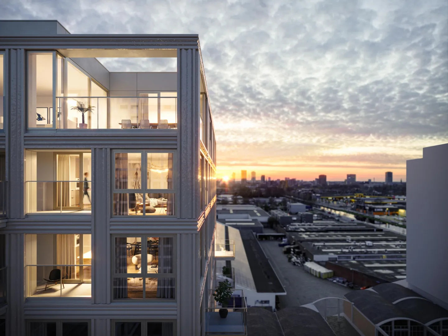 TYPE X - 1 - 2 - 3 appartement | De Caai Eindhoven | Gebouw: FLOW | Nieuwbouw schilderwerk | Schilder Eindhoven