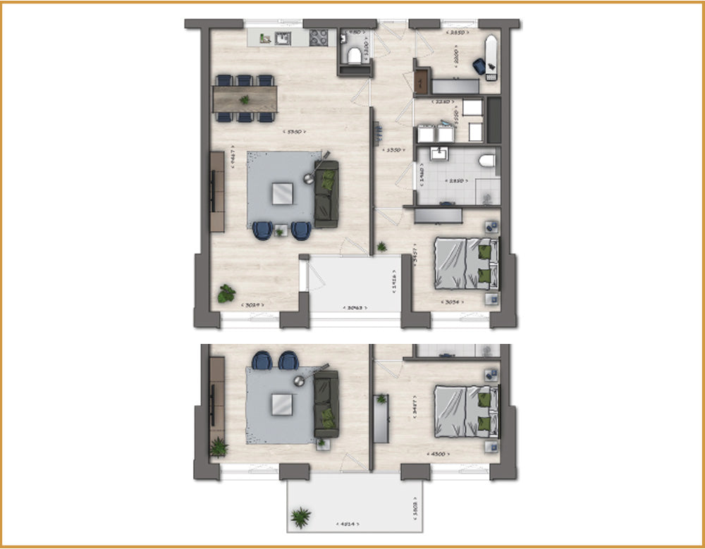 TYPE 3 appartement | Entrada Geldrop |  | Kavels 0.3, 1.3,2.3 &3.3 | Nieuwbouw schilderwerk | Schilder Geldrop